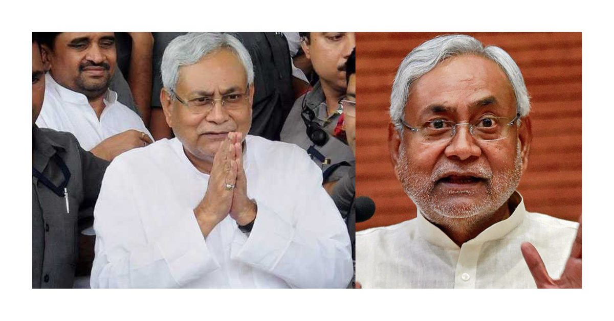 Nitish Kumar, the chief minister of Bihar, apologizes .