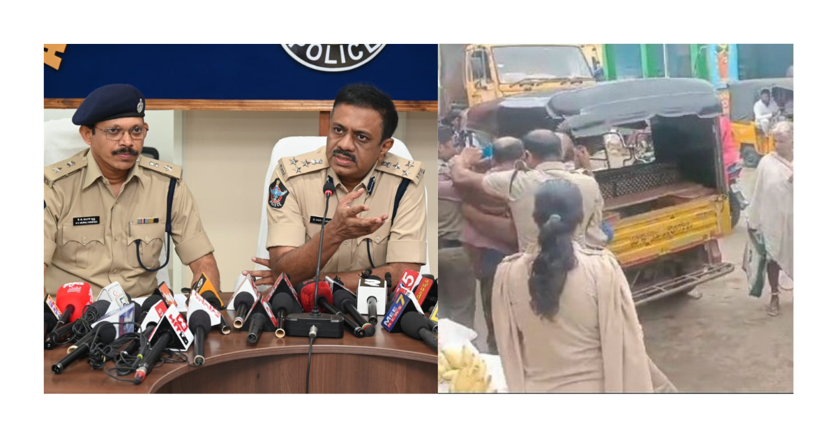 AP: Four Andhra Pradesh police officers have been suspended .