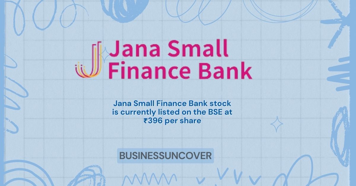 Jana Small Finance Bank stock is currently listed on the BSE at...