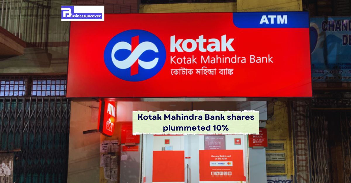 Kotak Mahindra Bank shares plummeted 10%