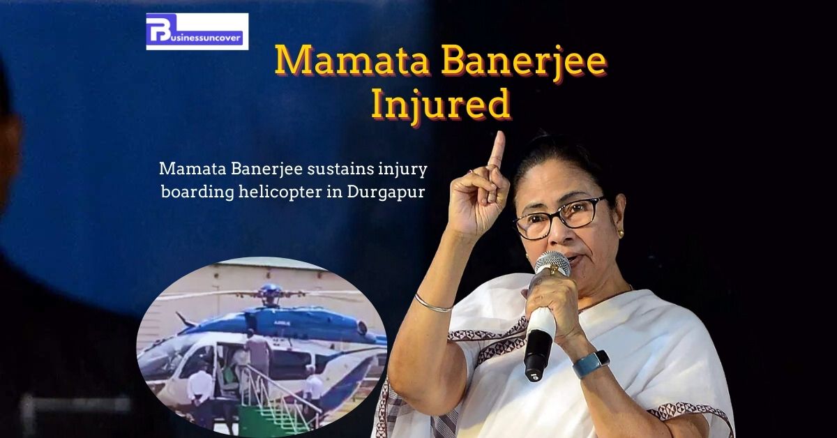 Mamata Banerjee sustains injury boarding helicopter in Durgapur