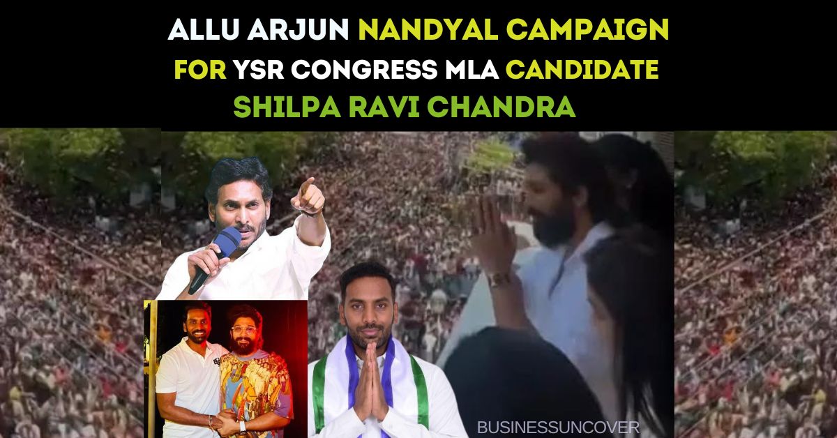 Allu Arjun Nandyal campaign Unfathomable Turnout of People to See Allu Arjun