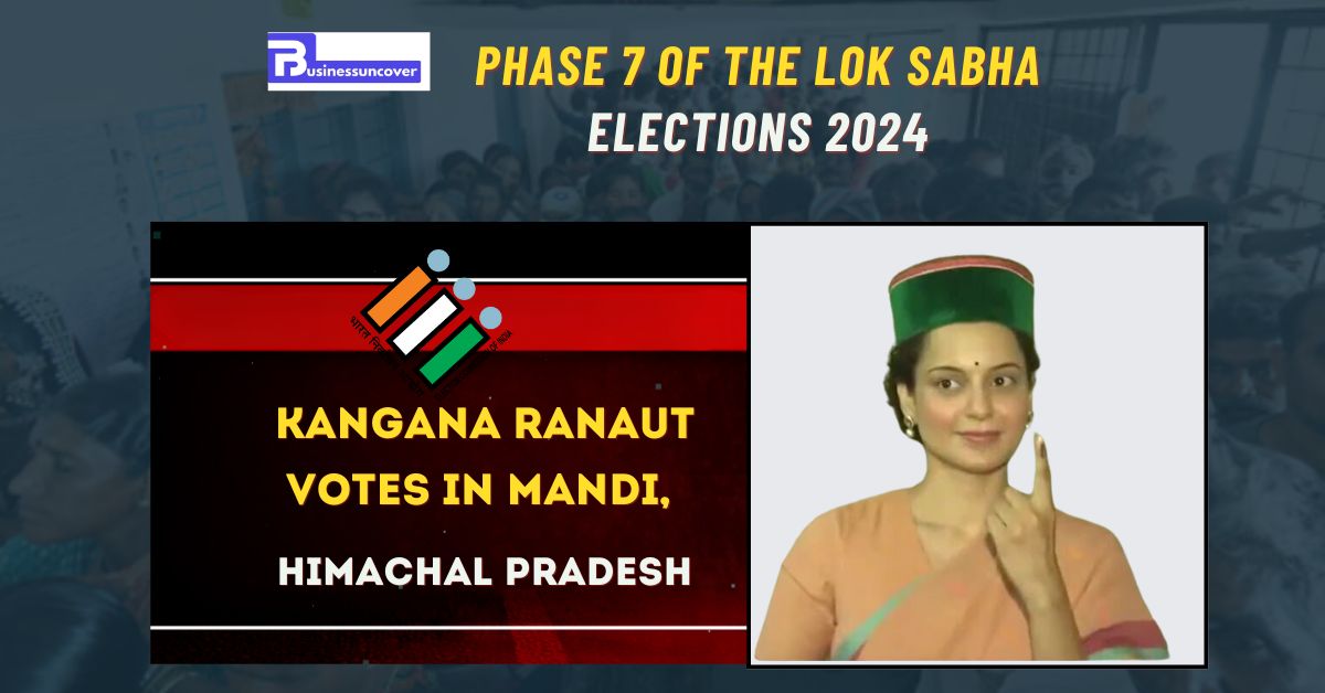 Kangana Ranaut votes in Mandi during Phase 7 of the Lok Sabha Elections, saying, PM Modi's wave here.