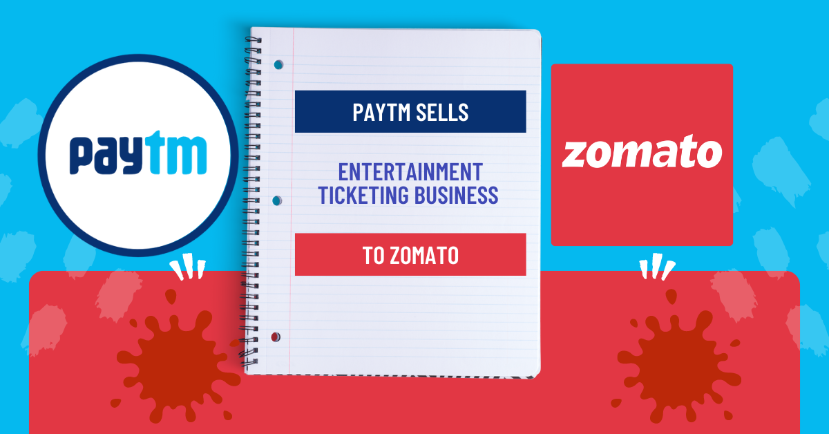 Paytm Sells Entertainment Ticketing Business to Zomato for Rs. 2,048 Crore