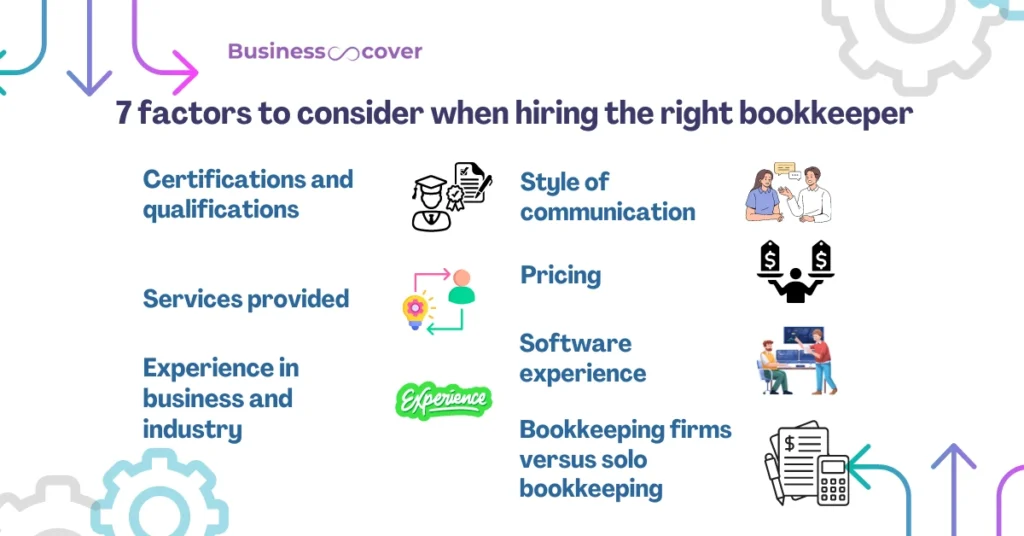 7 factors to consider when hiring the right bookkeeper