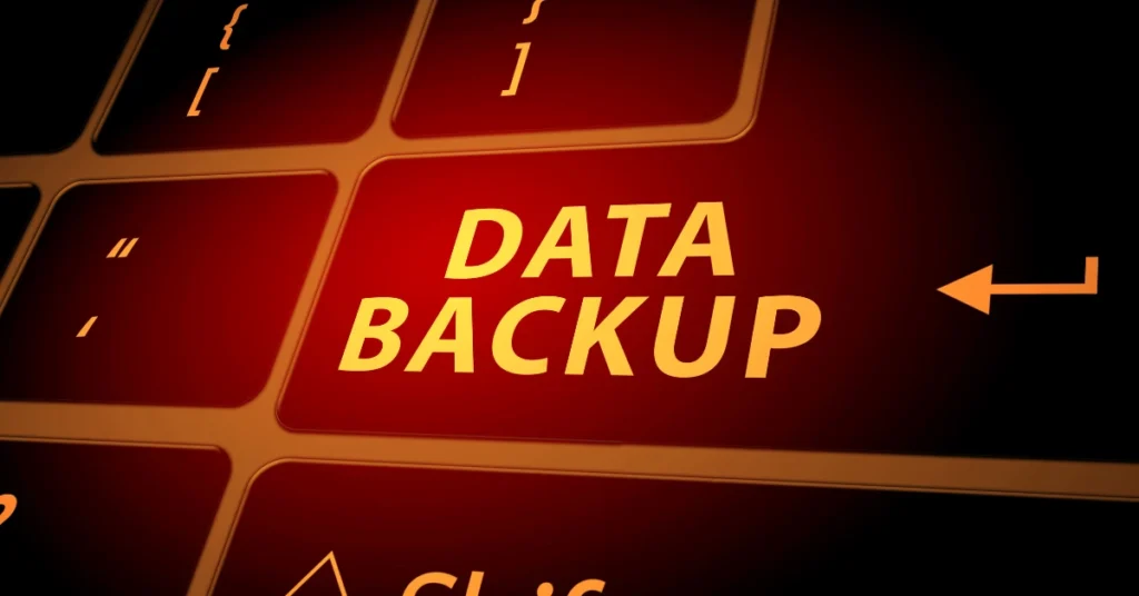 Make a data backup