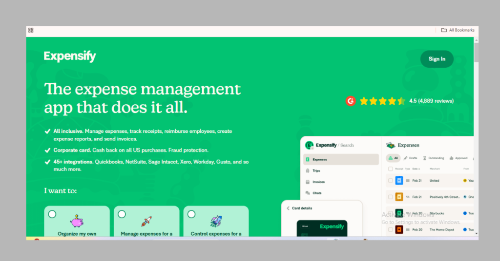 Expensify: Ideal for Business and Personal Use